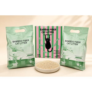 ทรายแมวใยไผ่ CoobberPet สินค้าจากสหรัฐอเมริกา ขายส่ง 6 ถุงต่อกล่อง - Product Image 1