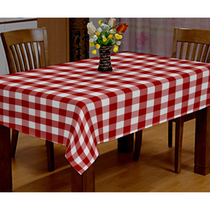 Lo último en mantel cuadrado de algodón estampado a cuadros para exteriores, mantel rectangular de algodón a cuadros - Product Image 2