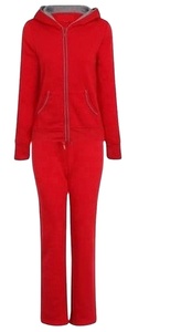 2025 Custom Sports Blank Jogger Unisex Fleece Tracksuit Plain Hoodies Women'<b>s</b> Cotton Plain Sweat <b>Suit</b> - Product Image 3
