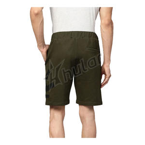 Pantalones cortos de hombre al por mayor Logotipo de pantalla personalizado pantalones cortos deportivos de algodón para correr para hombre - Product Image 4