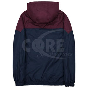 2025 personalizar chaqueta cortavientos de poliéster ligero para hombres chaquetas al aire libre con capucha y cremallera - Product Image 2