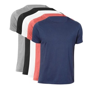 T-shirts pour hommes à manches courtes, col rond, 100% coton premium 220 g/m², impression de logo personnalisée, vente en gros - Product Image 4