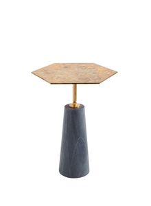 Handmade Modern Design Marble Base <b>Side</b> <b>Table</b> With Metal Accent Custom Wholesale Option for Living Room Guests - Product Image 2