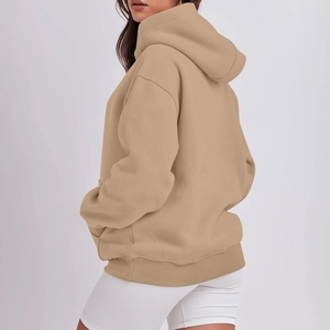 Sudadera con Capucha Ligera de Algodón para Mujer, Diseño Elegante con Estampado y Bordado 3D, Tela Elástica, Logotipo Frontal - Product Image 2