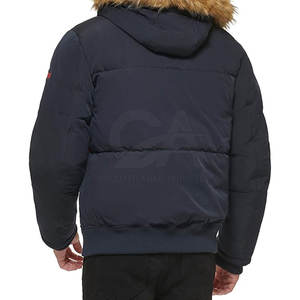 <b>Men</b> Hooded <b>Faux</b> <b>Fur</b> <b>Coat</b> Winter Thick Warm Jacket Winter Jacket Warm Fashion Parka Luxury Style - Product Image 3