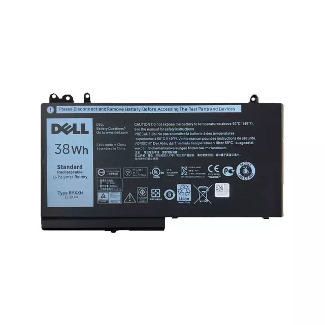 NEW FOR Dell Latitude 5450 E5450 / E5550 / E5250 / 3150 / 3160 3-cell 38Wh Original Laptop Battery RYXXH 0RYXXH