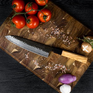 Cuchillo de Chef PRESTIGE BLADES, Hecho a Mano en Japón, Acero de Damasco, Mango de Madera, Ambidiestro, Venta al por Mayor, Personalizado, OEM - Product Image 4