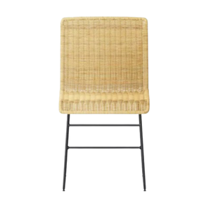 High quality new choice natural rattan dining <b>chair</b> with metal leg for home furniture and decor from Vietnam wholesales - Product Image 3