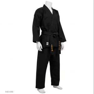 ชุดฝึกศิลปะการต่อสู้ผ้าโพลีเอสเตอร์ผสมฝ้ายสำหรับผู้ใหญ่ ระบายอากาศได้ดี ทนทาน ขายส่งจากโรงงานผู้ผลิตและส่งออก - Product Image 3