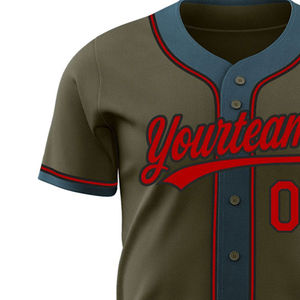 Texte personnalisé Maillot de baseball Numéro de nom cousu Cadeaux personnalisés Sport Conception unique pour les fans ou les équipes - Product Image 3