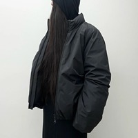 Coréen rétro couleur unie rembourré chaud manteau hommes et femmes Y2K hiver nouveau Harajuku Simple et décontracté Joker coton-rembourré veste