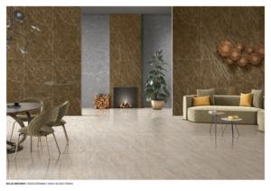 CARREAUX EN PORCELAINE ÉGLAISÉS HAUTE BRILLANCE DE QUALITÉ SUPÉRIEURE ROJO BROWN - Product Image 2