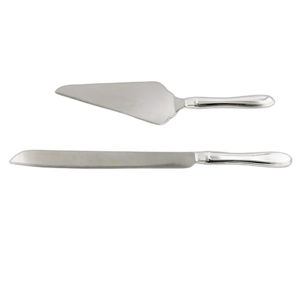 ชุดมีดและเซิร์ฟเวอร์เคลือบเงาเงินทำจากสเตนเลสสุดหรูอุปกรณ์อินเดีย - Product Image 1