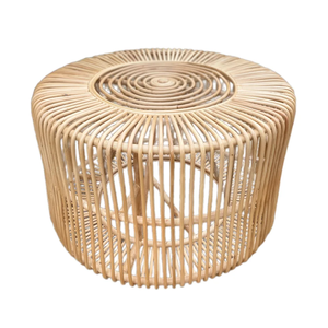 Vintage 2024 HandmadeหวายHandmadeกาแฟตารางรอบหวายชากลางตารางตกแต่งห้องนั่งเล่นเฟอร์นิเจอร์รีสอร์ทเฟอร์นิเจอร์ - Product Image 1