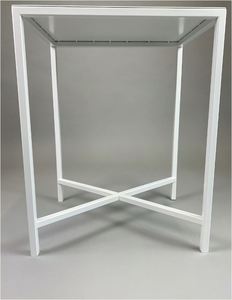 โต๊ะกาแฟเหล็กสีขาวดีไซน์ไม่เหมือนใครสำหรับเครื่องครัวสำนักงานบ้านร้านอาหารห้องนั่งเล่นตกแต่งสวนทำในประเทศอินเดีย - Product Image 4