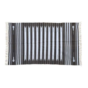 VIBRANTE APPARELS Special Hot Sale Handmade 100 % Cotton Wool Blue And <b>White</b> Area <b>Rugs</b> For Home Office Pooja Room Accessories - Product Image 5