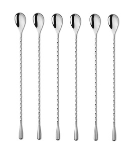 Herramienta de barra de Metal 100%, cuchara de barra de acero inoxidable 304 de la mejor calidad, agitador de cóctel, cuchara de barra de mango largo, producto antiguo más vendido - Product Image 4