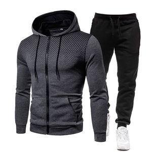 Costume de sport de qualité supérieure avec des couleurs personnalisées Costume de jogging décontracté pour hommes en coton et polyester - Product Image 6