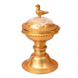 Quemador de Incienso de Latón Puro de Alta Calidad con Acabado Pulido, Quemador de Lobán Tradicional de Latón Vintage para Decoración del Hogar - Product Image 4