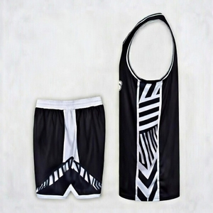 Uniforme de Baloncesto Corto Personalizado con Logotipo, Transpirable, Anti-UV, Antibacteriano, 100% Poliéster, Cuello en V Ajustable - Product Image 2