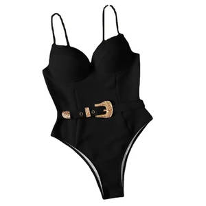 Personnalisable Vente en gros Bikini Ensemble Femmes Dos Nu Bandage Plage Soutiens-Gorge Brésilien Respirant Slip Sexy Côté Cravate Mode Féminine - Product Image 6