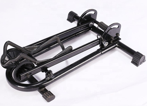 Support de vélo pliable en acier pour rangement au sol, support de présentation portable pour vélos de montagne et de route, pour la maison et le garage - Product Image 2