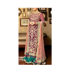 สินค้าใหม่2023ที่นิยมการออกแบบล่าสุดผู้หญิงพรรคชุดปากีสถานทำยอดขายผู้หญิงพรรคชุด - Product Image 1