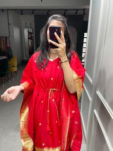 Newly Launched Jacquard Weaving Zari Work Kaftan Collection for Women Featuring Lace Border <b>Indian</b> & <b>Pakistani</b> <b>Clothing</b> - Product Image 5