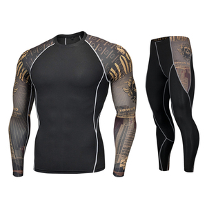 Conjunto Deportivo de Compresión para Hombre al por Mayor, de Secado Rápido, Transpirable, Manga Larga, Camiseta Interior, Protección UV, para Correr, Entrenamiento y Gimnasio - Product Image 5