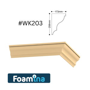 OEM Foamina Isolation décorative Mousse EPS Corniche Façade Eps durable Décoratif Qualité supérieure Extérieur Design diversifié - Product Image 2