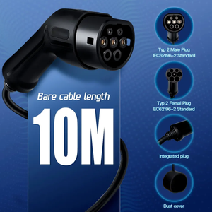 ZSWINNER ประเภทที่ 2 สายชาร์จ EV 22KW 16A/32A AC220V ปลั๊กแอนด์เพลย์สำหรับเครื่องชาร์จรถยนต์ไฟฟ้าพร้อมการป้องกัน IP65 - Product Image 4
