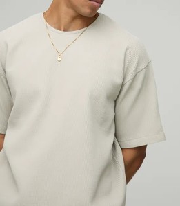 Último diseño camiseta con pantalones cortos a juego conjunto de pantalones cortos de dos piezas para hombre precio más bajo conjunto doble manga corta hombres cuello redondo comodidad - Product Image 3