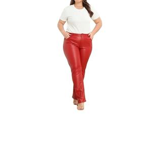 Meilleures ventes de pantalons minces décontractés pour femmes de grande taille sur le marché en ligne Fermeture éclair avec dentelle et décoration peinte Fournisseur BD - Product Image 3