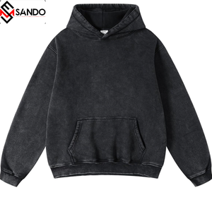 ชุดฟิตเนสมีฮู้ดและสเวตเชิ้ตผ้าคอตตอน420กรัมผ้าฟลีซแบบถัก - Product Image 6