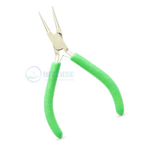 OEM Custom Logo 130mm Nose Pliers Glitter Line Pink Grip Jewelry <b>Making</b> Tools Stainless Steel <b>Beading</b> DIY Craft Wholesale for - Product Image 2