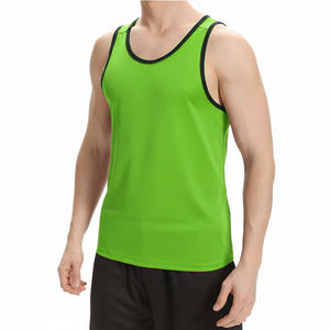 Camiseta sin Mangas Urbana de Punto para Hombre, Cuello Redondo, Corte Ajustado, Estilo Urbano, Suave, Transpirable, de Secado Rápido, Algodón y Elastano, Talla Grande - Product Image 1