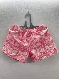 Femmes 100% coton été décontracté feuille verte imprimé fleuri Shorts léger respirant maillots de bain pour le Style de vacances tropicales - Product Image 6