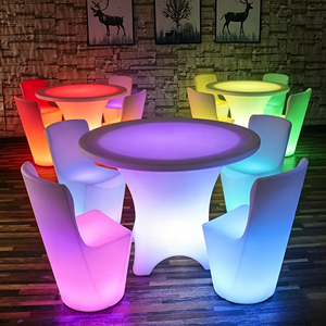 <span class=keywords><strong>Tavolo</strong></span> da Bar Moderno a LED con Illuminazione, Arredamento in <span class=keywords><strong>Plastica</strong></span> Impermeabile per Bar Domestici, Hotel e Centri Commerciali, Ideale per Feste e Noleggio - Product Image 5