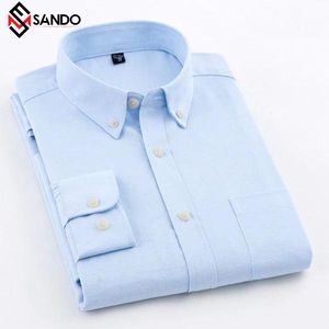Cheap Turn Down Collar Single Button Cotton Male Long Plus Size Customization High Quality Cotton Long Sleeve <b>Shirt</b> for <b>Men</b> - Product Image 3