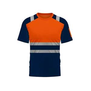 Camiseta de Trabajo de Alta Visibilidad para Hombre, Talla Grande, Manga Corta, Bloques de Color, Modelo 2026, Ropa de Trabajo de Alta Visibilidad, Camiseta de Seguridad - Product Image 4