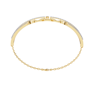 Fabulous 18K <b>Gold</b> Lab Grown Diamond Bracelet & <b>Bangle</b> - Product Image 4