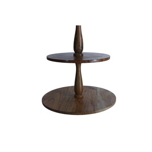 Présentoir à gâteaux en bois rustique créatif Présentoir rond Tour de service à desserts pour mariages et fêtes de thé Support à cupcakes de ferme - Product Image 4