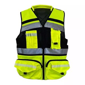 Nouveau gilet de sécurité multifonctionnel haute visibilité antistatique réfléchissant avec fermeture éclair avant, tactique, pour dresseur de chien, prix abordable - Product Image 6