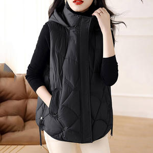 2025 Women's Cropped Fluffy Puffer <b>Waistcoat</b> Soft Waterproof Winter Vest <b>Vintage</b> Cropped Fluffy Puffer Sleeveless Cotton - Product Image 3