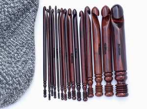 Juego de Agujas de Tejer Hechas a Mano de Madera de Neem - Tamaño de 7 Pulgadas, Color Personalizado, Decoración del Hogar y Regalos de la India - Product Image 4