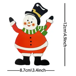 Houten Kerstman Kerst Sneeuwpop Driedelige Set