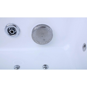 Vasca Idromassaggio per 2 BABILON Bianca XXL Autoportante Forma Rettangolare con Funzione Massaggio ad Aria e Immersione Completamente Attrezzata in ABS - Product Image 2