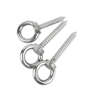 Tornillo de Ojo de Acero Inoxidable 304, Resistente a la Corrosión y al Óxido, Fácil de Instalar para Colgar y Fijar Instalaciones de Jardín al Aire Libre - Product Image 1