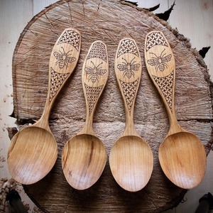 Ensemble de cuillères en bois tendance artisanales en bois naturel parfait pour la cuisine outils de cuisine à domicile best-seller écologique - Product Image 6