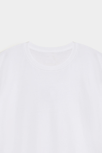 เสื้อยืดผู้ชายโอเวอร์ไซส์สีพื้นผ้าฝ้ายแขนสั้นลำลองแฟชั่นสีพื้น - Product Image 3